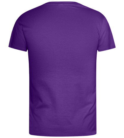 Happiness Goes Hardcore Design - Basic men's t-shirt_DARK PURPLE_back