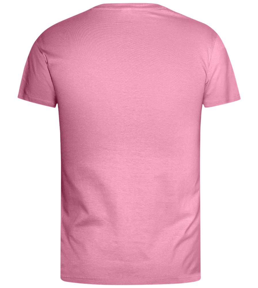 Happiness Goes Hardcore Design - Basic men's t-shirt_PINK ORCHID_back