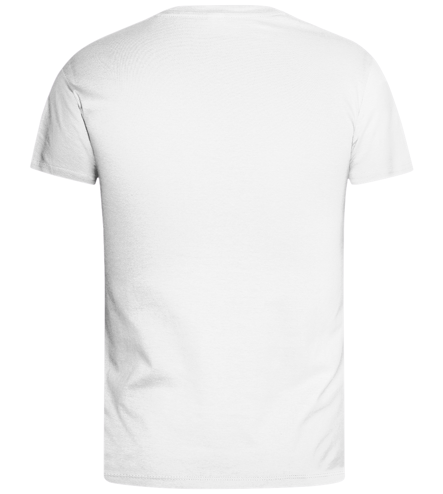 Happiness Goes Hardcore Design - Basic men's t-shirt_WHITE_back