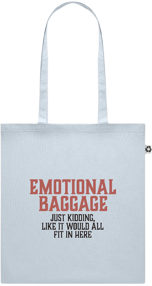 Emotional Baggage Design - Recycled cotton colored shopping bag_BABY BLUE_front