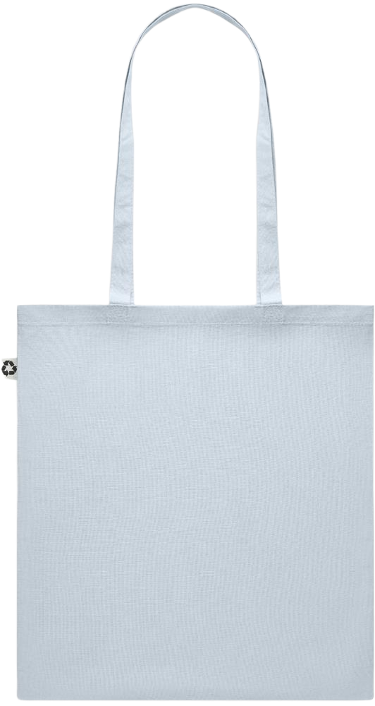 Emotional Baggage Design - Recycled cotton colored shopping bag_BABY BLUE_back