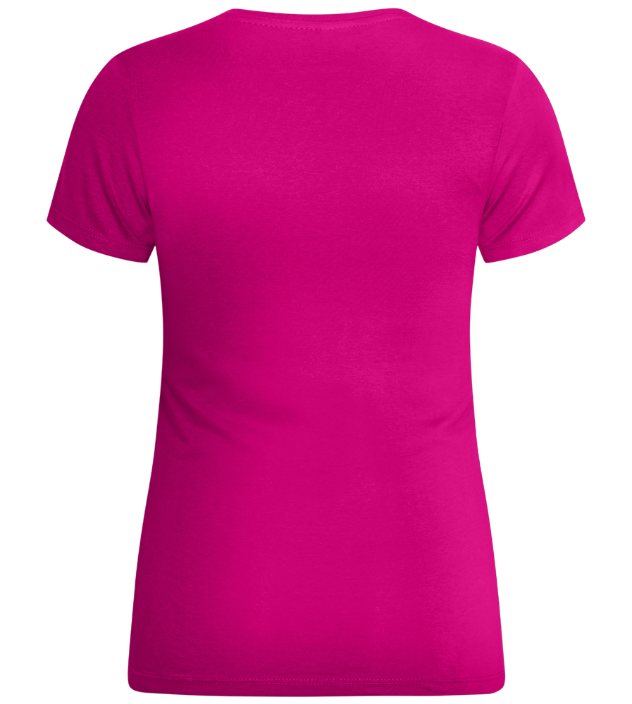 Talk to the Paw Design - Comfort women's t-shirt_FUCHSIA_back