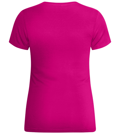 Talk to the Paw Design - Comfort women's t-shirt_FUCHSIA_back