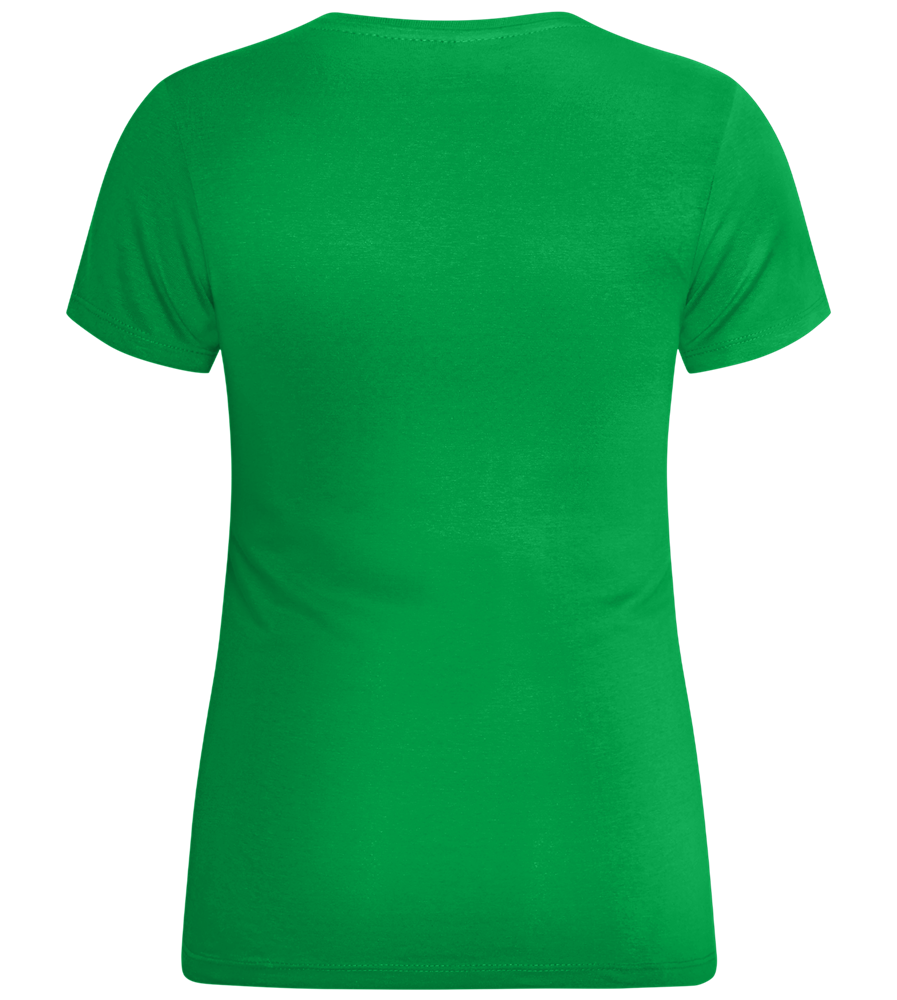 Talk to the Paw Design - Comfort women's t-shirt_MEADOW GREEN_back