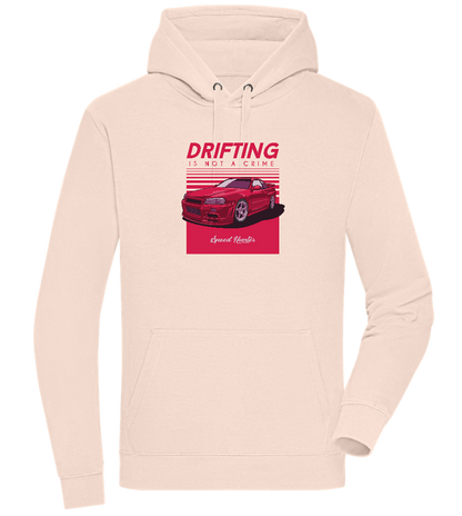 Drifting Not A Crime Design - Premium unisex hoodie_LIGHT PEACH ROSE_front