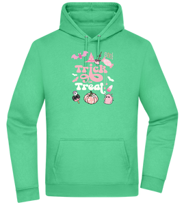 Pink Trick or Treat Design - Premium Essential Unisex Hoodie