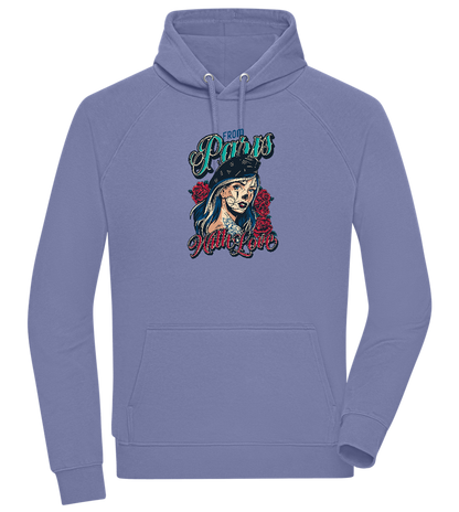 From Paris With Love Design - Comfort unisex hoodie_BLUE_front