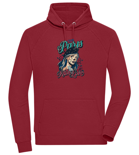 From Paris With Love Design - Comfort unisex hoodie_BORDEAUX_front