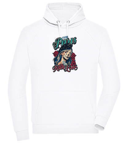 From Paris With Love Design - Comfort unisex hoodie_WHITE_front