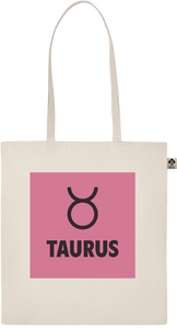 Zodiac Taurus Design - Essential ecru organic cotton tote bag