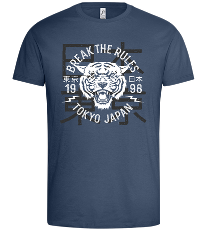 Unleash the Tiger Design - Premium men's t-shirt_DENIM_front