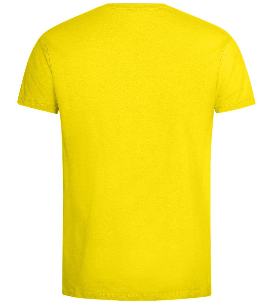 Unleash the Tiger Design - Premium men's t-shirt_YELLOW_back