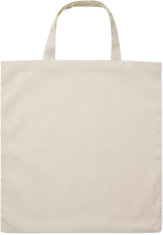 Zodiac Scorpio Design - Essential short handle cotton tote bag_BEIGE_back