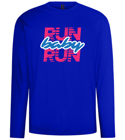 Run Baby Run Design - Comfort men's long sleeve t-shirt_OVERSEAS_front