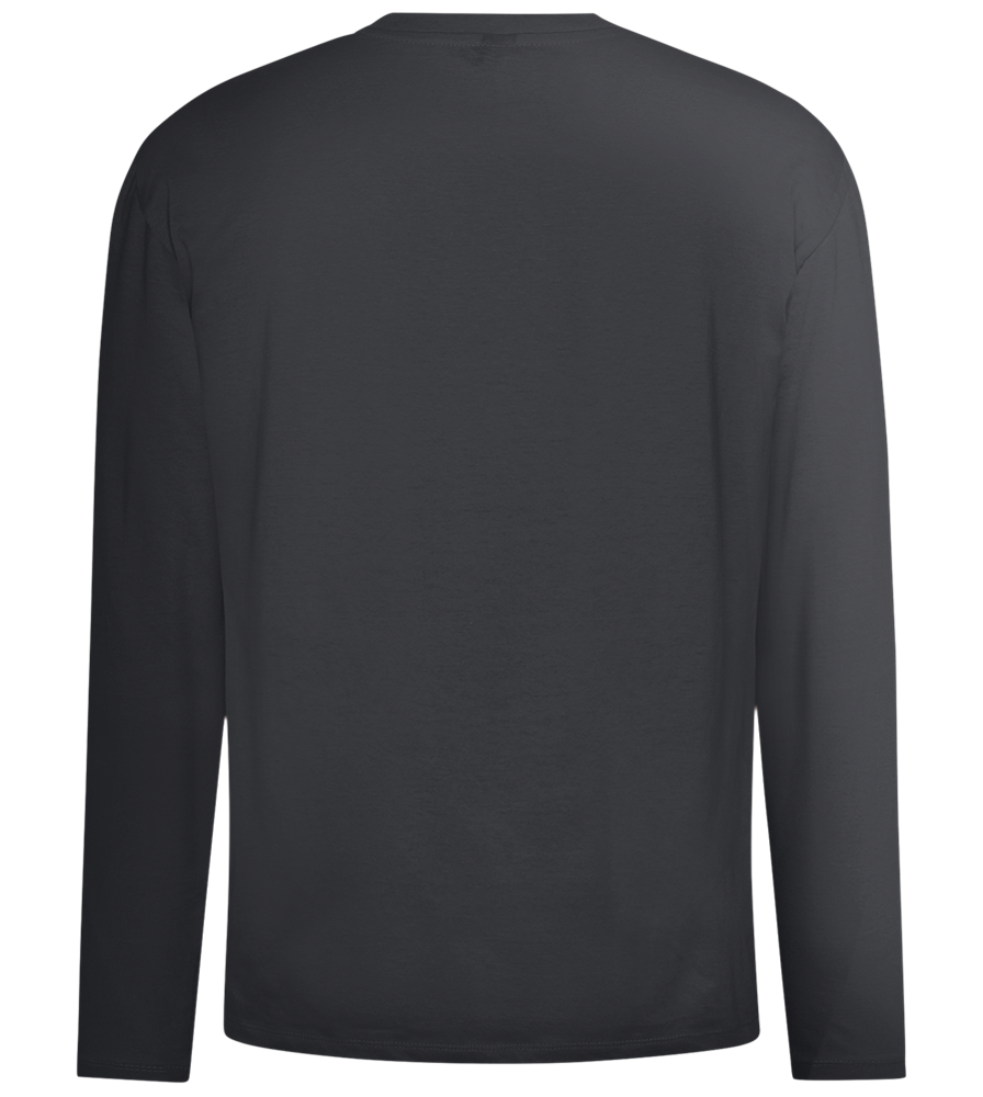 Run Baby Run Design - Comfort men's long sleeve t-shirt_DARK GRAY_back