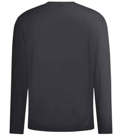 Run Baby Run Design - Comfort men's long sleeve t-shirt_DARK GRAY_back