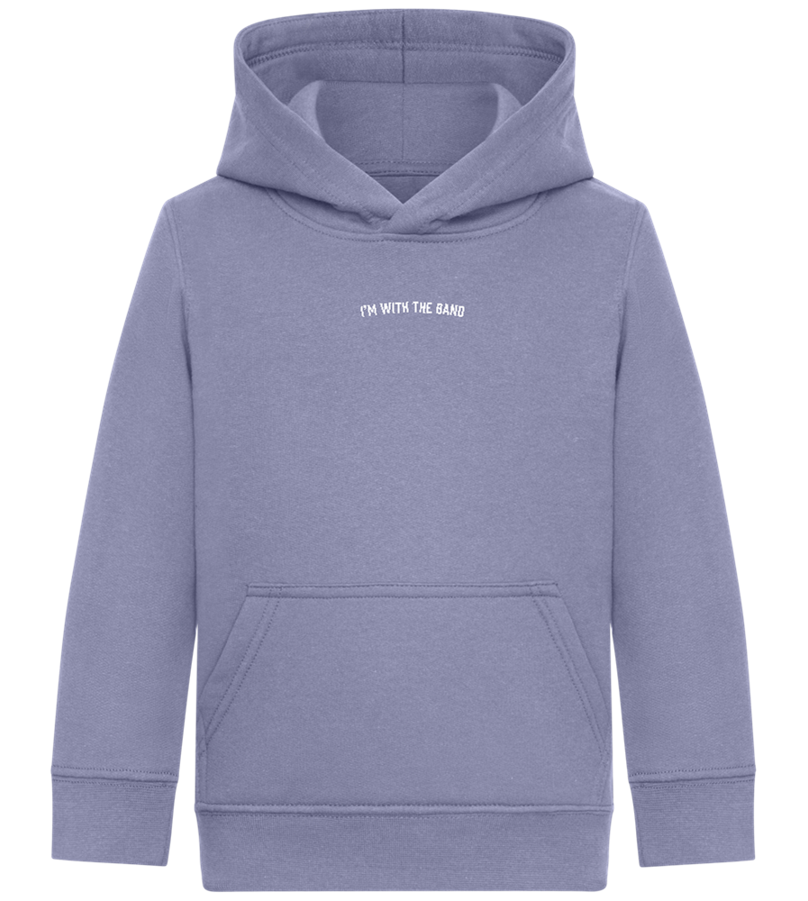 Im With the Band Design - Comfort Kids Hoodie_BLUE_front