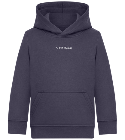 Im With the Band Design - Comfort Kids Hoodie_FRENCH NAVY_front