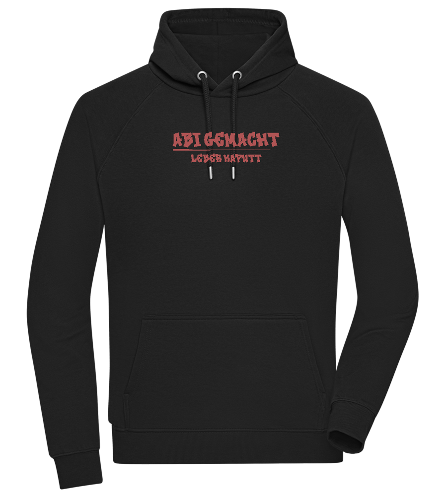 Abi Gemacht Leber Kaputt Design - Comfort unisex hoodie_BLACK_front