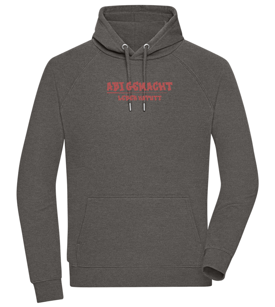 Abi Gemacht Leber Kaputt Design - Comfort unisex hoodie_CHARCOAL CHIN_front