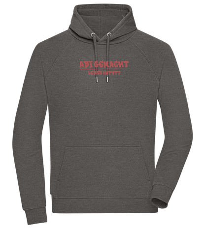 Abi Gemacht Leber Kaputt Design - Comfort unisex hoodie_CHARCOAL CHIN_front