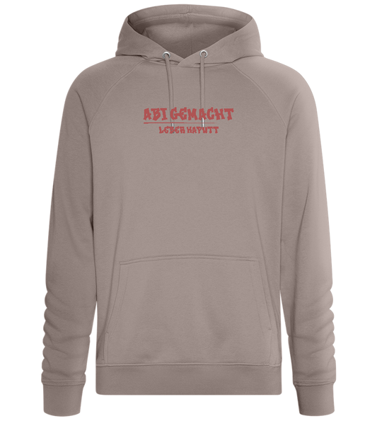 Abi Gemacht Leber Kaputt Design - Comfort unisex hoodie_CHARCOAL CHIN_front