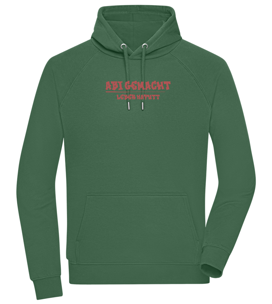 Abi Gemacht Leber Kaputt Design - Comfort unisex hoodie_GREEN BOTTLE_front