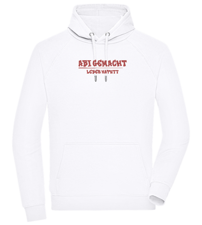 Abi Gemacht Leber Kaputt Design - Comfort unisex hoodie_WHITE_front