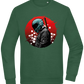 Samurai Bike 2 Design - Comfort Essential Unisex Sweater_GREEN BOTTLE_front