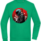 Samurai Bike 2 Design - Comfort Essential Unisex Sweater_MEADOW GREEN_front