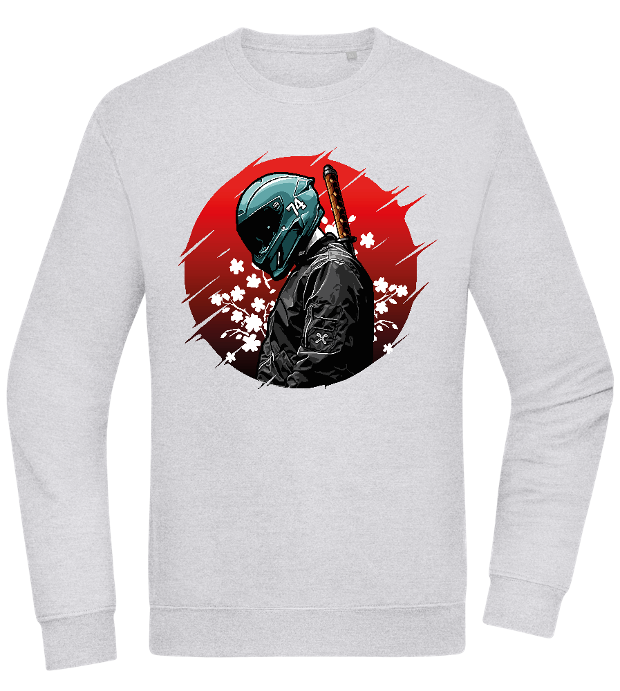 Samurai Bike 2 Design - Comfort Essential Unisex Sweater_ORION GREY II_front