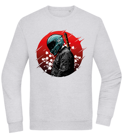 Samurai Bike 2 Design - Comfort Essential Unisex Sweater_ORION GREY II_front