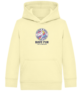 Believe in Magic Unicorn Design - Comfort Kids Hoodie