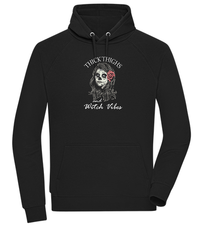 Thick Thighs Design - Comfort unisex hoodie_BLACK_front