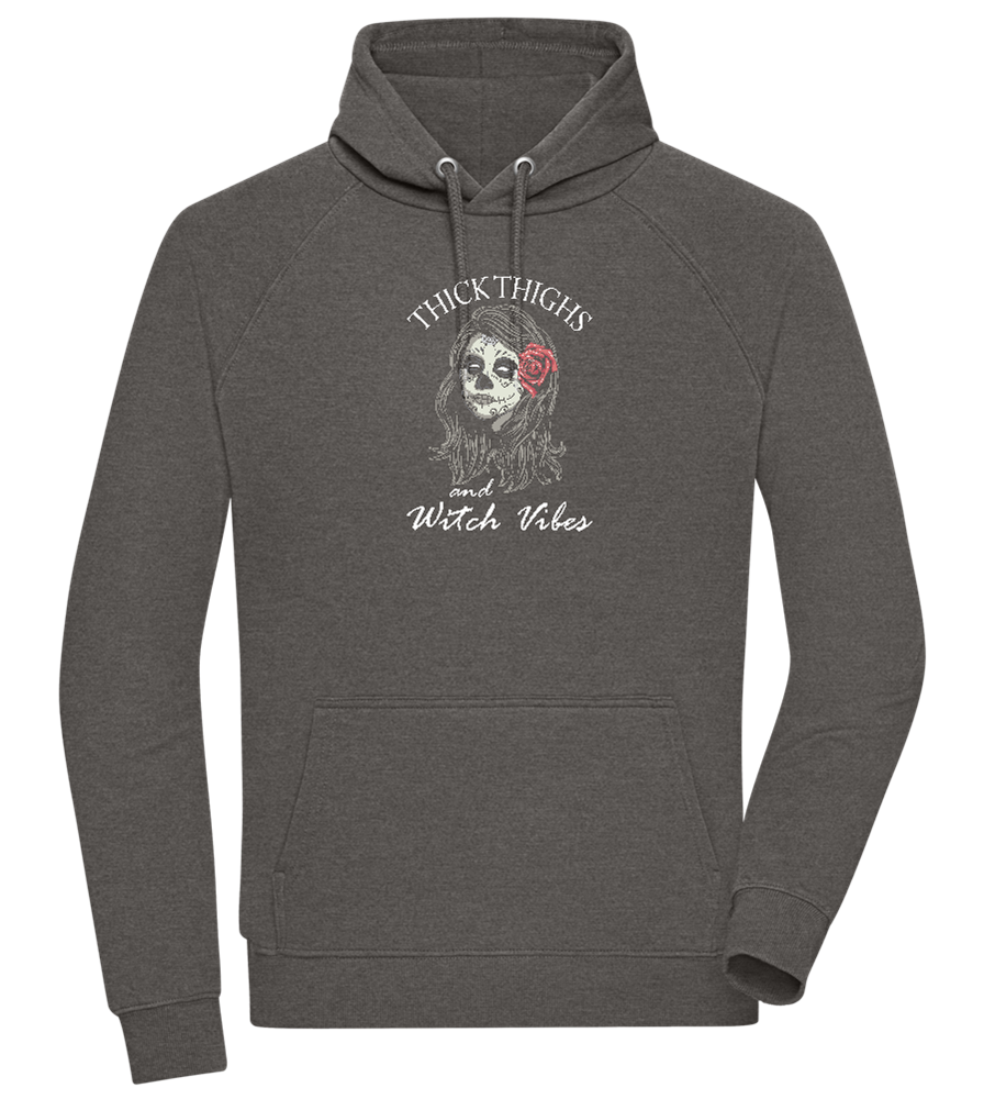 Thick Thighs Design - Comfort unisex hoodie_CHARCOAL CHIN_front