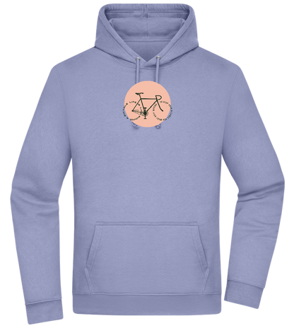 Bicycle Life Keep Moving Design - Premium Essential Unisex Hoodie_BLUE_front