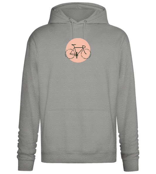 Bicycle Life Keep Moving Design - Premium Essential Unisex Hoodie_ORION GREY II_front