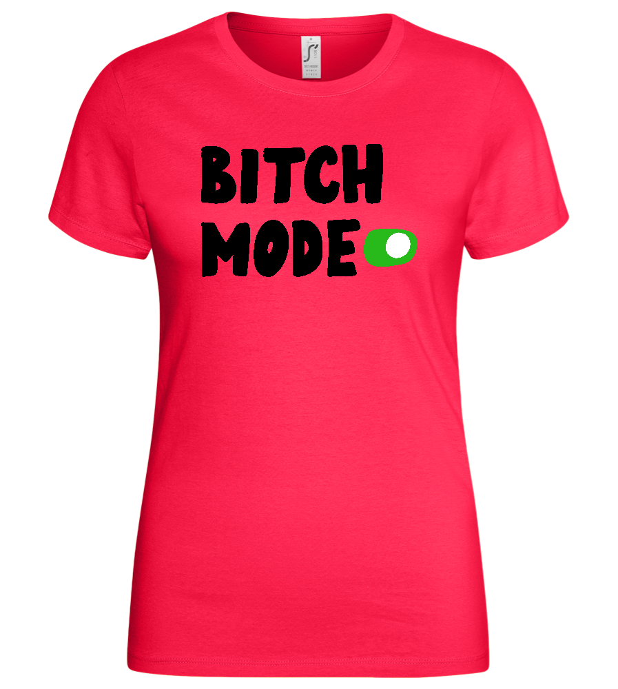 B Mode Activated Design - Basic women's t-shirt_CORAL_front