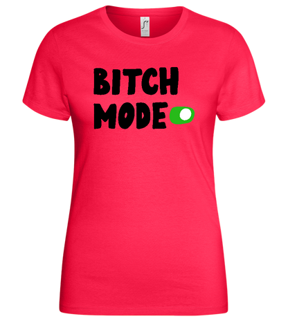 B Mode Activated Design - Basic women's t-shirt_CORAL_front