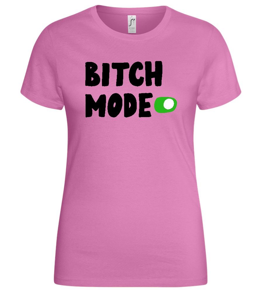 B Mode Activated Design - Basic women's t-shirt_PINK ORCHID_front