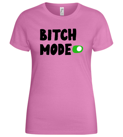 B Mode Activated Design - Basic women's t-shirt_PINK ORCHID_front