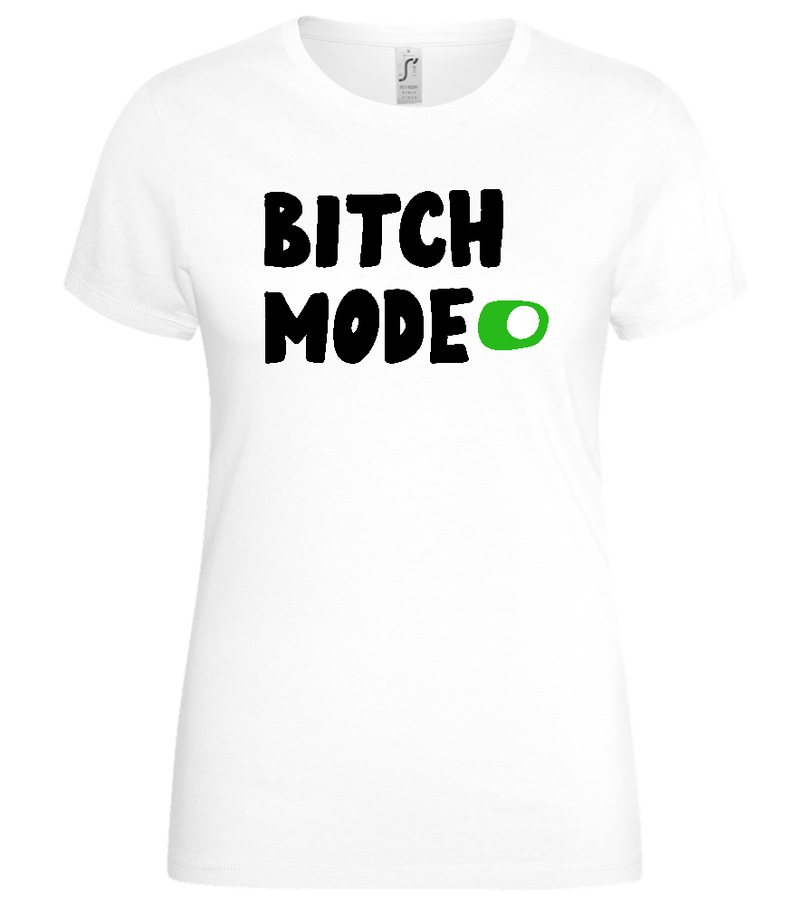 B Mode Activated Design - Basic women's t-shirt_WHITE_front