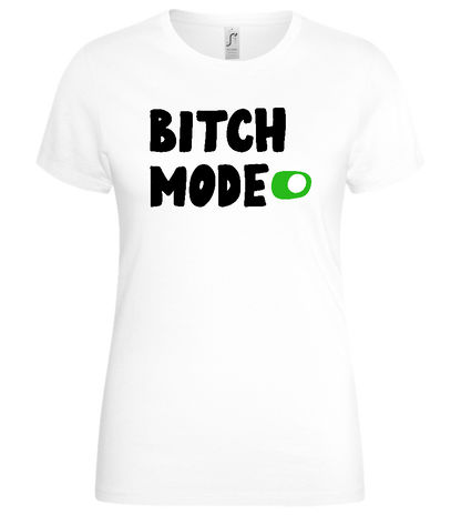 B Mode Activated Design - Basic women's t-shirt_WHITE_front