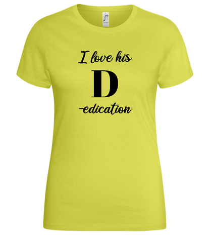 Love His D Design - Basic women's t-shirt_GREEN APPLE_front