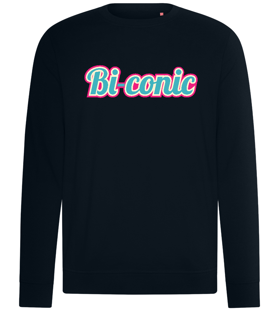 Bi conic Design - Comfort unisex sweater_BLACK_front