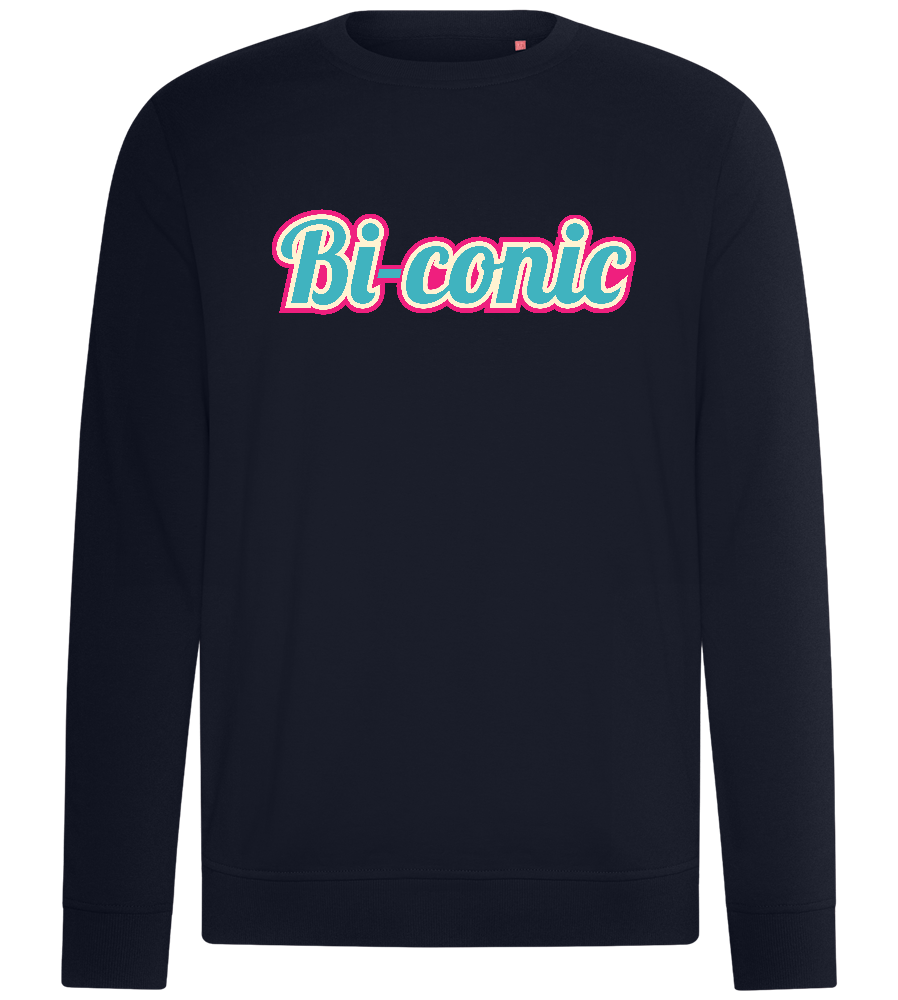 Bi conic Design - Comfort unisex sweater_FRENCH NAVY_front