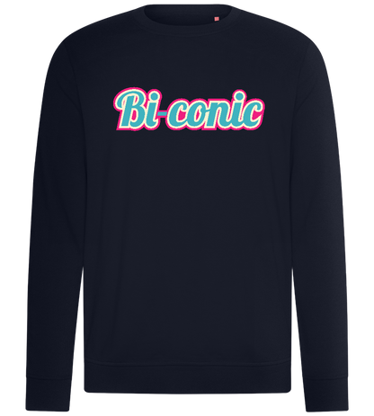 Bi conic Design - Comfort unisex sweater_FRENCH NAVY_front