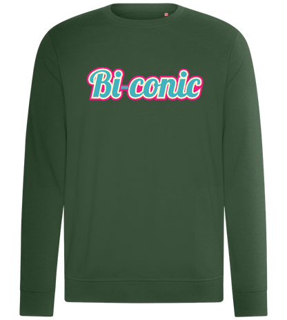 Bi conic Design - Comfort unisex sweater_GREEN BOTTLE_front