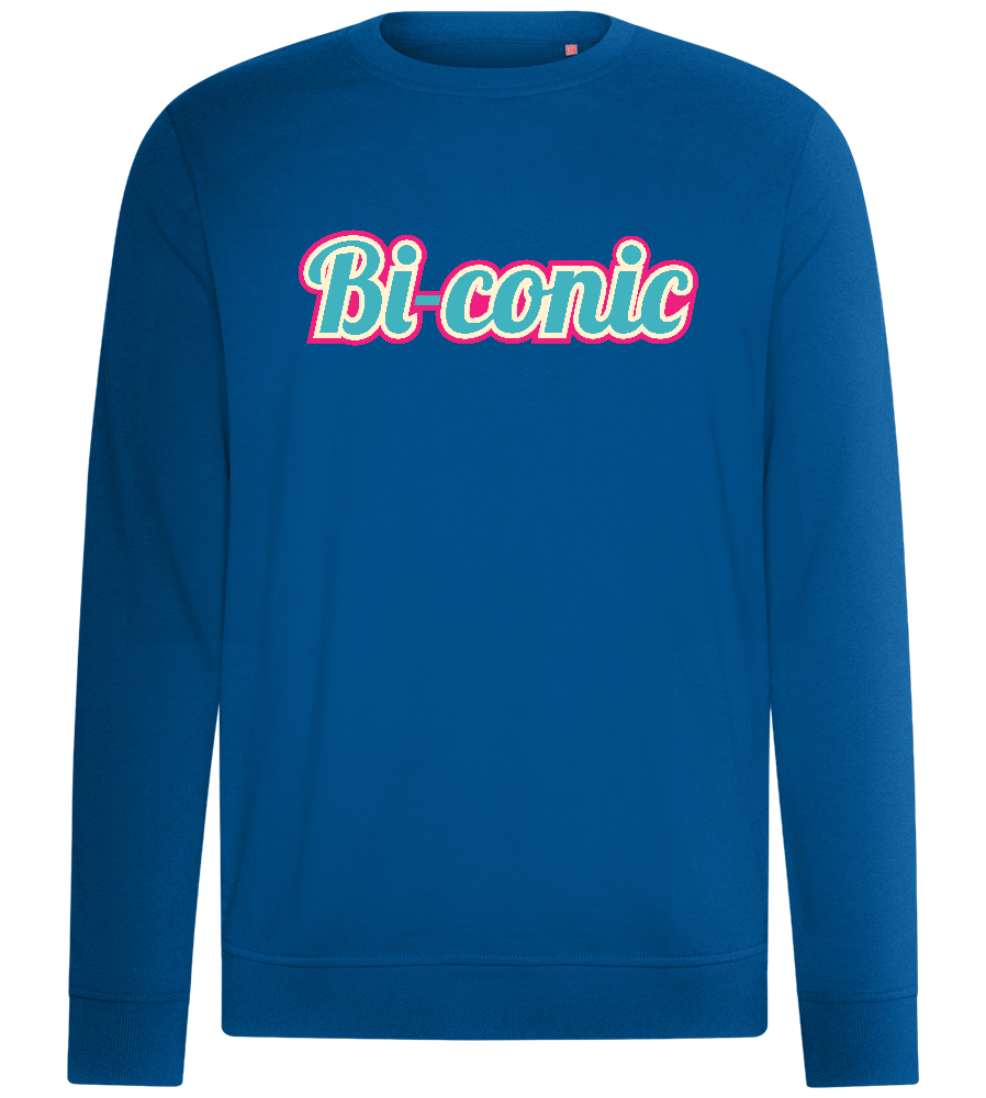 Bi conic Design - Comfort unisex sweater_ROYAL_front