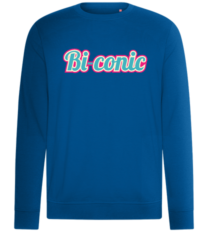 Bi conic Design - Comfort unisex sweater_ROYAL_front